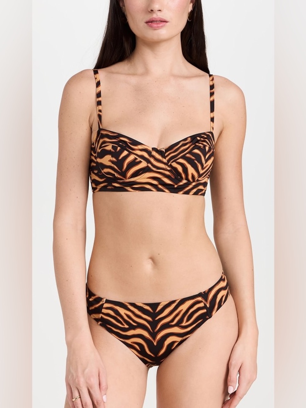 Ulla Johnson Lea Animal Print Bikini Bottom (Tigre)